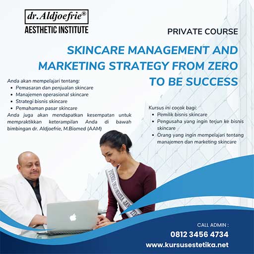 Private Course Skincare Management and marketing strategy from zero to be succes